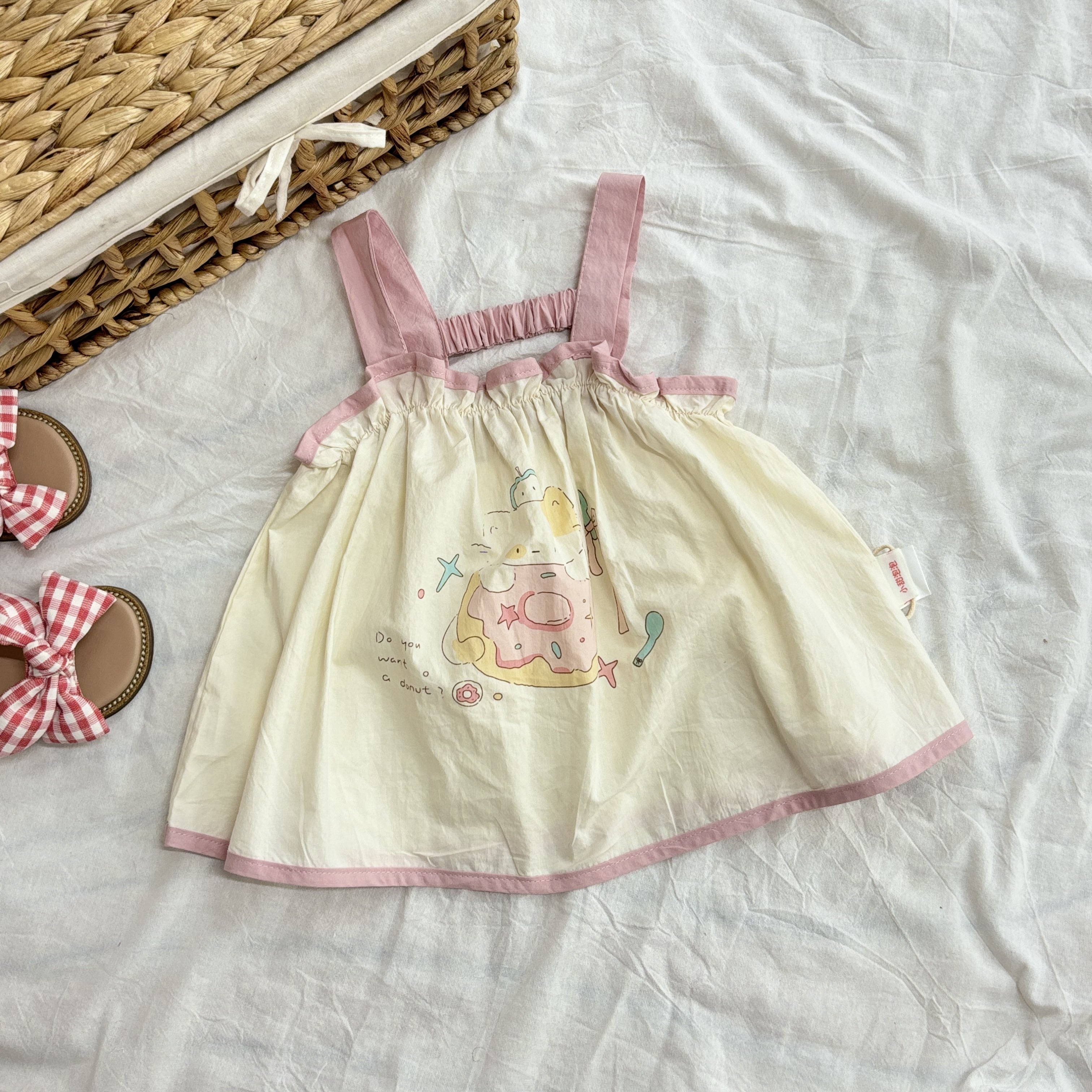 (V18) Áo hai dây thô họa tiết siêu yêu 2 màu xanh màu hồng cho bé gái QCCC 2025_thumbnail_8