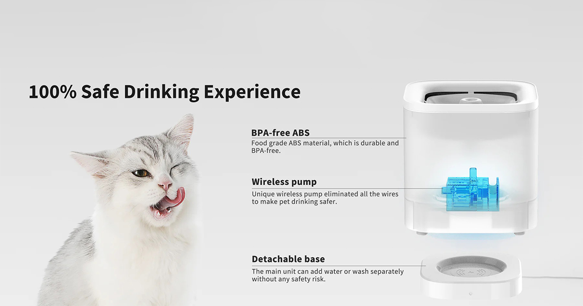 PETKIT Eversweet SOLO SE Cordless Pet Water Fountain