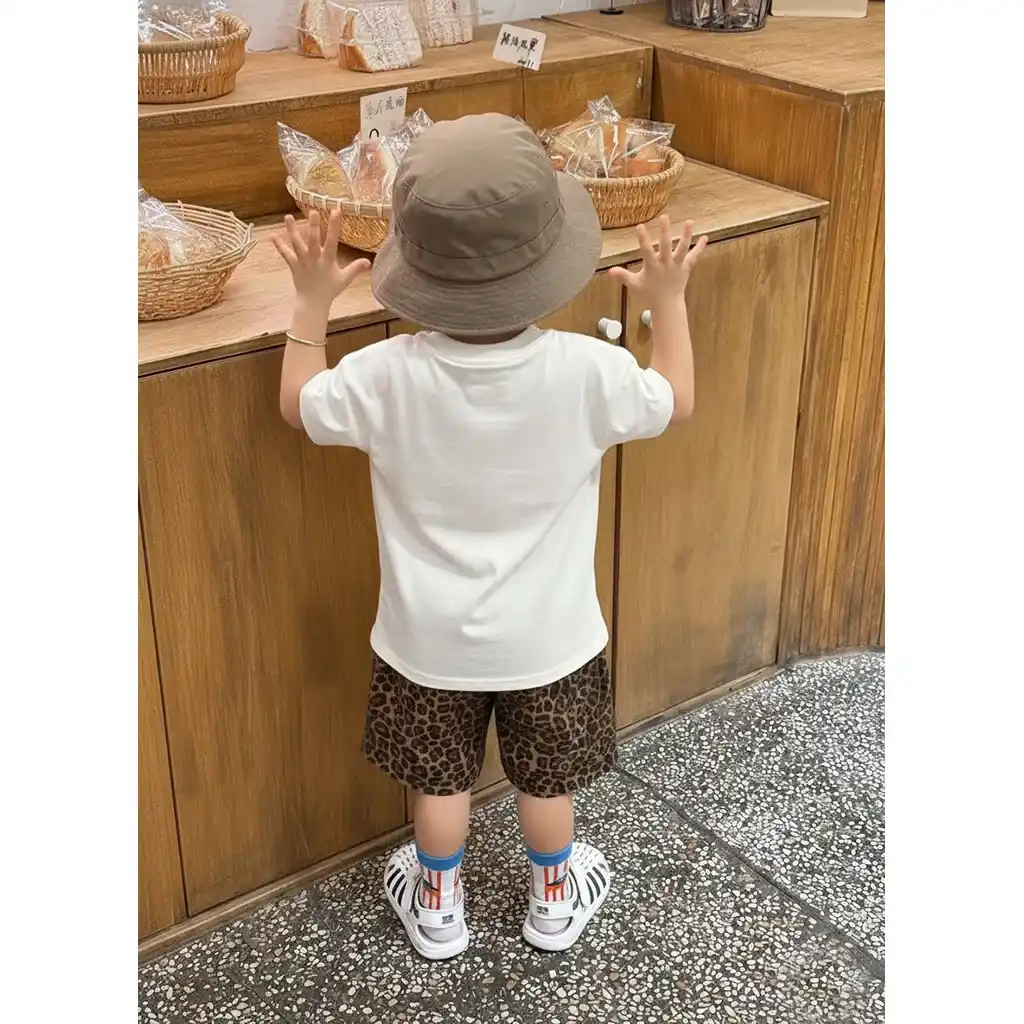 Áo thun bé trai Gấu Teddy học bài Kado vải cotton thoáng mát form rộng nhiều màu 2922_thumbnail_7