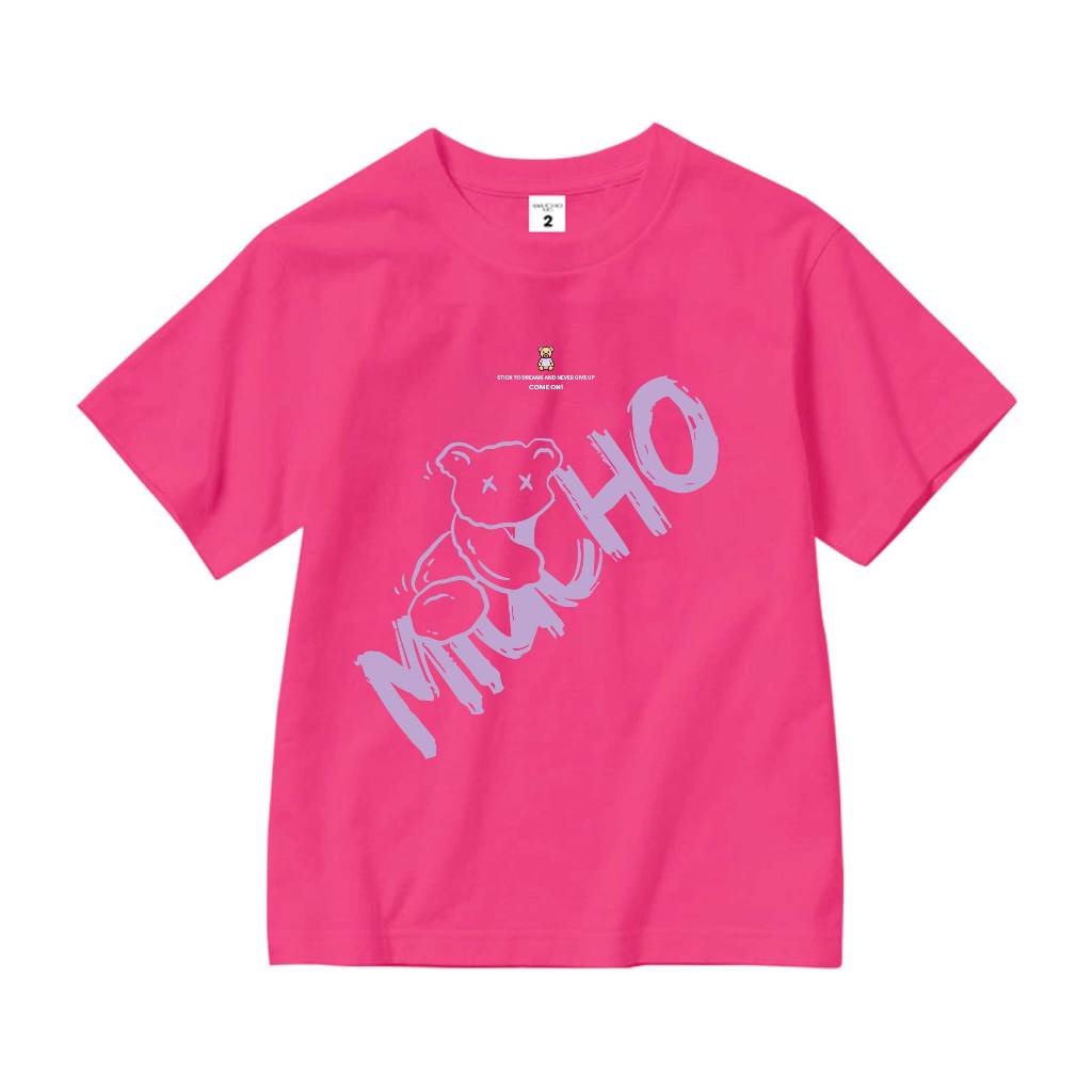 Áo thun cho bé gái form rộng AED1101 Miucho Kid tay ngắn vải cotton cổ tròn in mix_thumbnail_10
