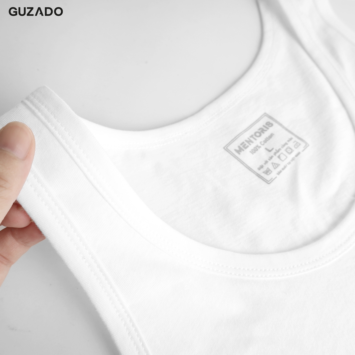 Áo Ba Lỗ Nam Lót Trong Trắng Chất Cotton Co Giãn Thấm Hút Tốt GTT08_thumbnail_6