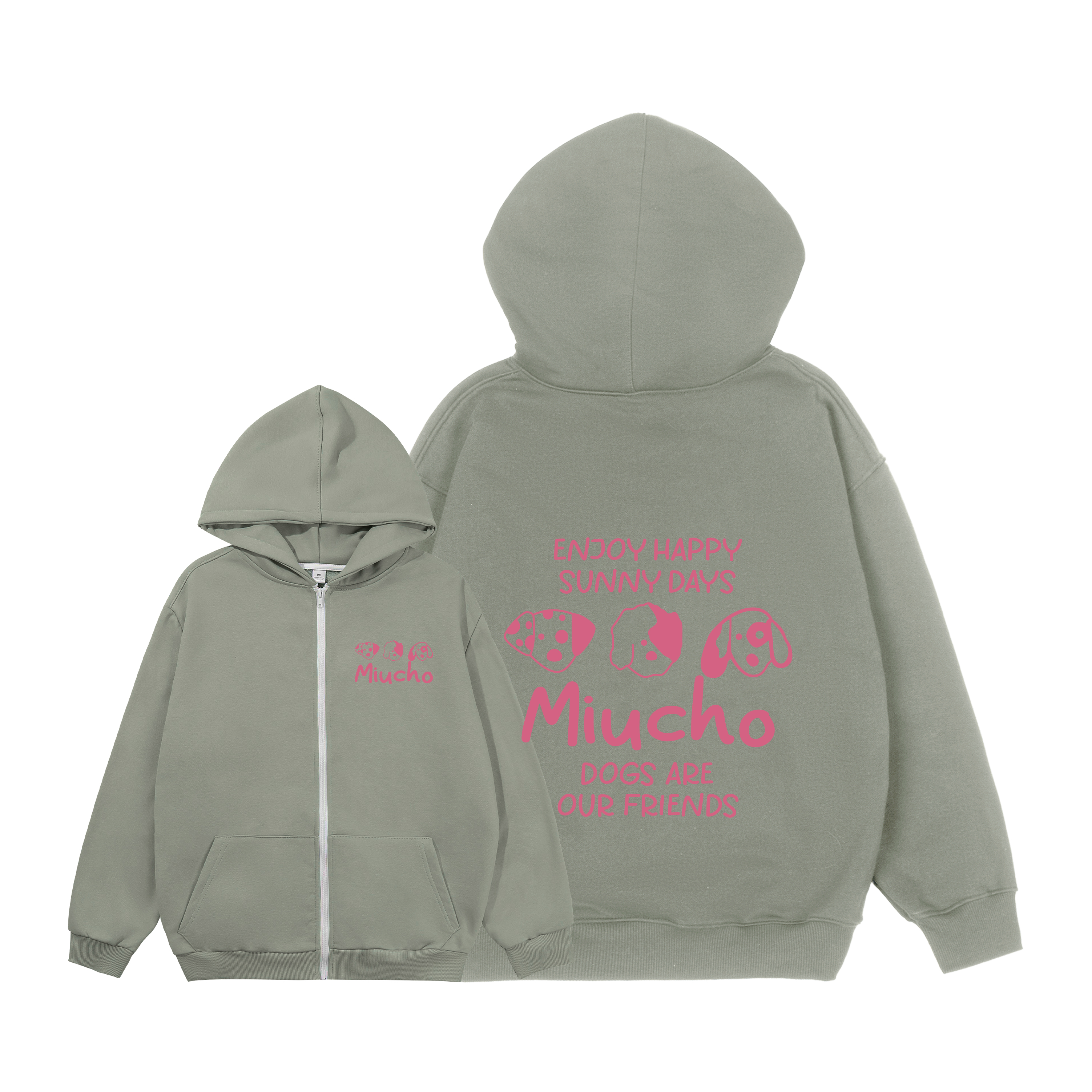 Áo hoodie zip local brand HZD1582 Miucho vải nỉ chân cua dày dặn mủ rộng in mix_thumbnail_13