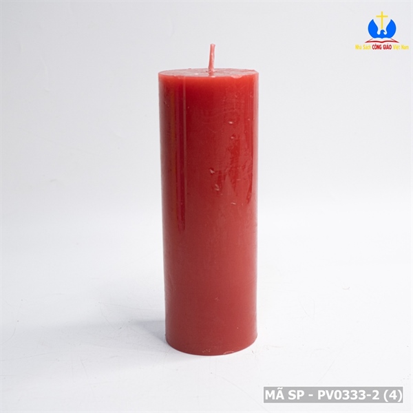 Nến trụ màu đỏ 15cm Vivian