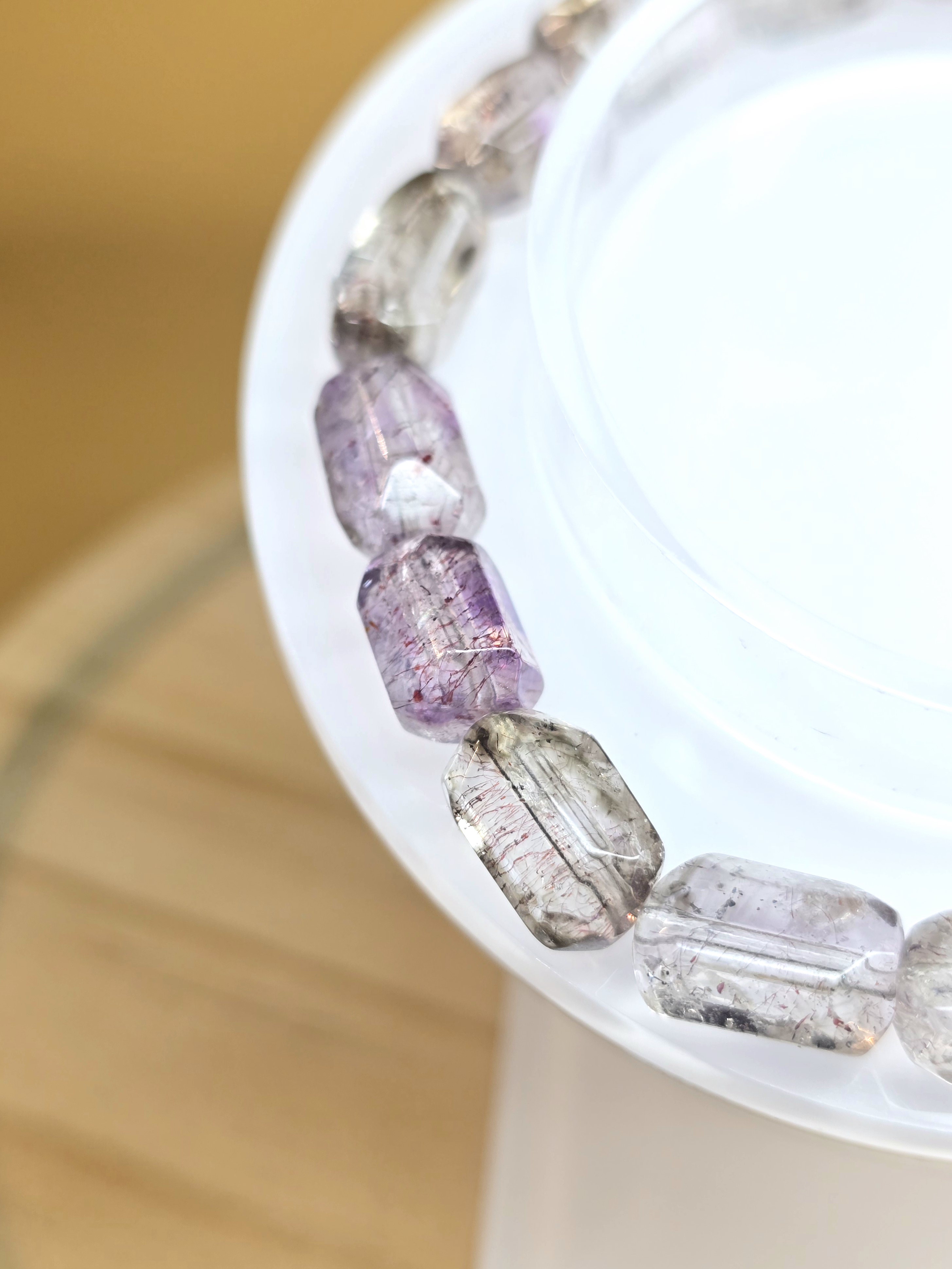 Vòng Thạch Anh Super 7 Loại 5A Dáng Freeform