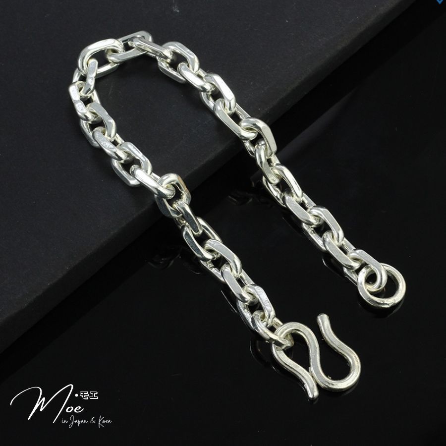 MT2 - Lắc tay nam họng xích vuông bản nhỏ (7c)_thumbnail_3