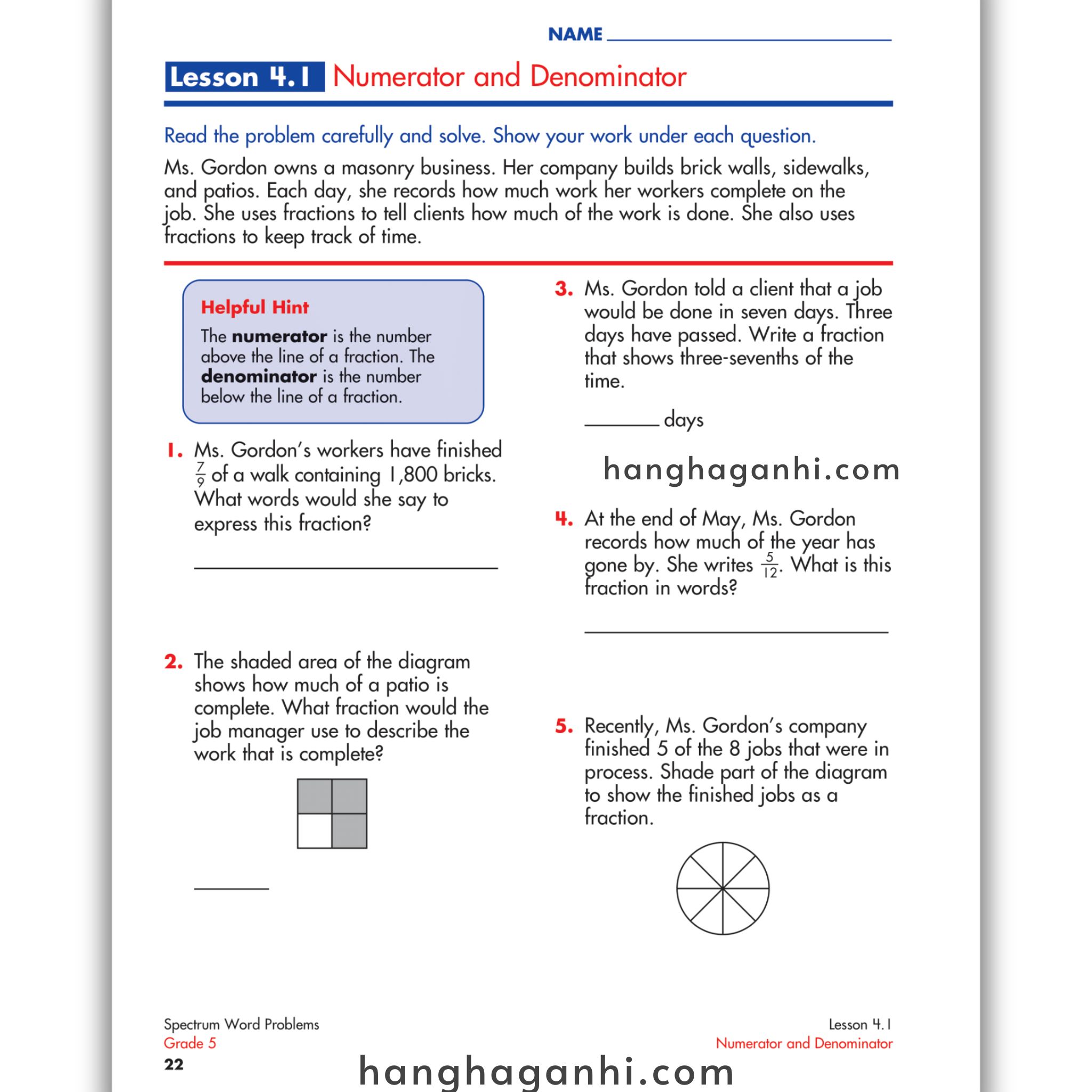 Sách Spectrum Word Problems Workbook Grade 5_thumbnail_6