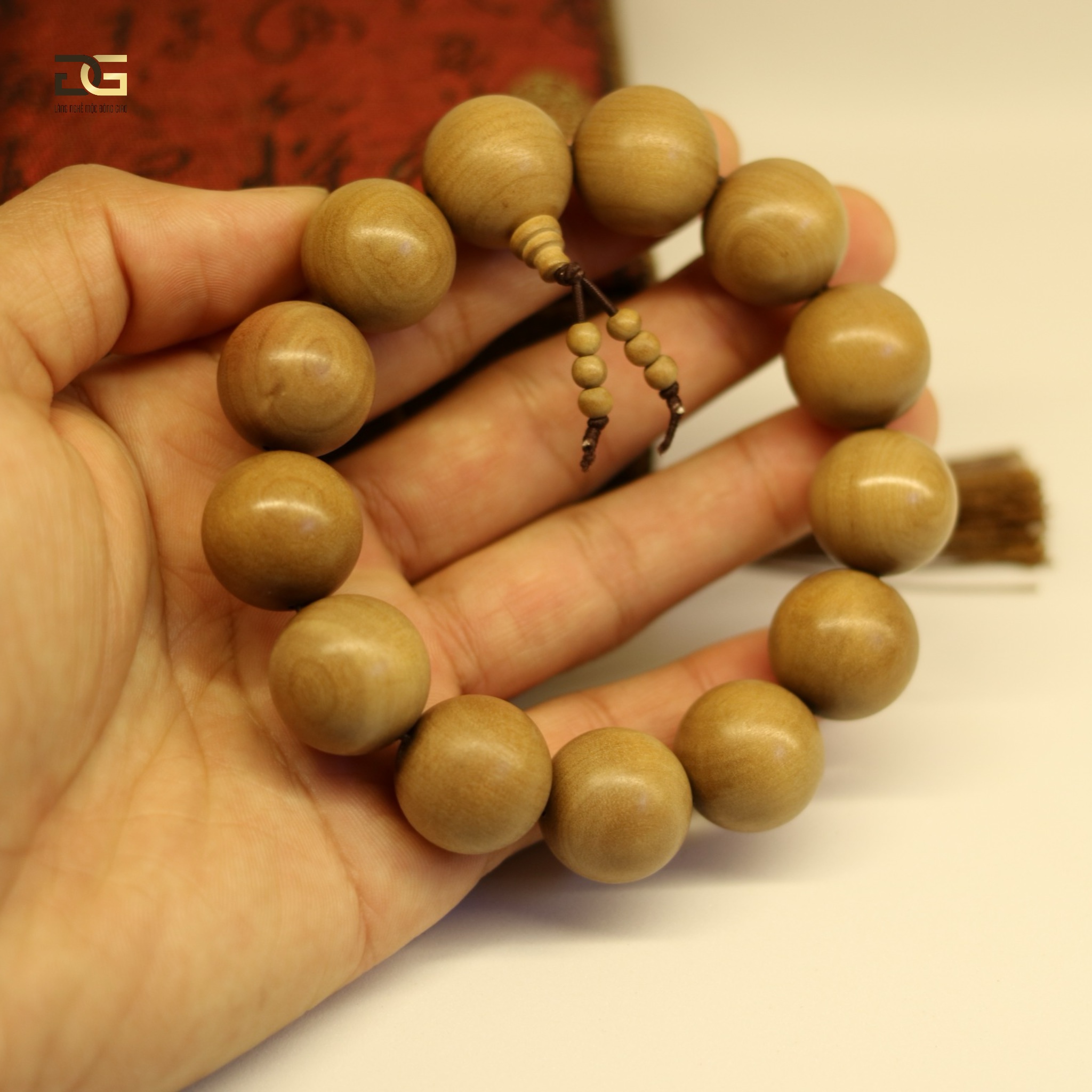 18mm (13 Hạt) Vòng Tay Đàn Hương Rừng Ấn Độ_thumbnail_2