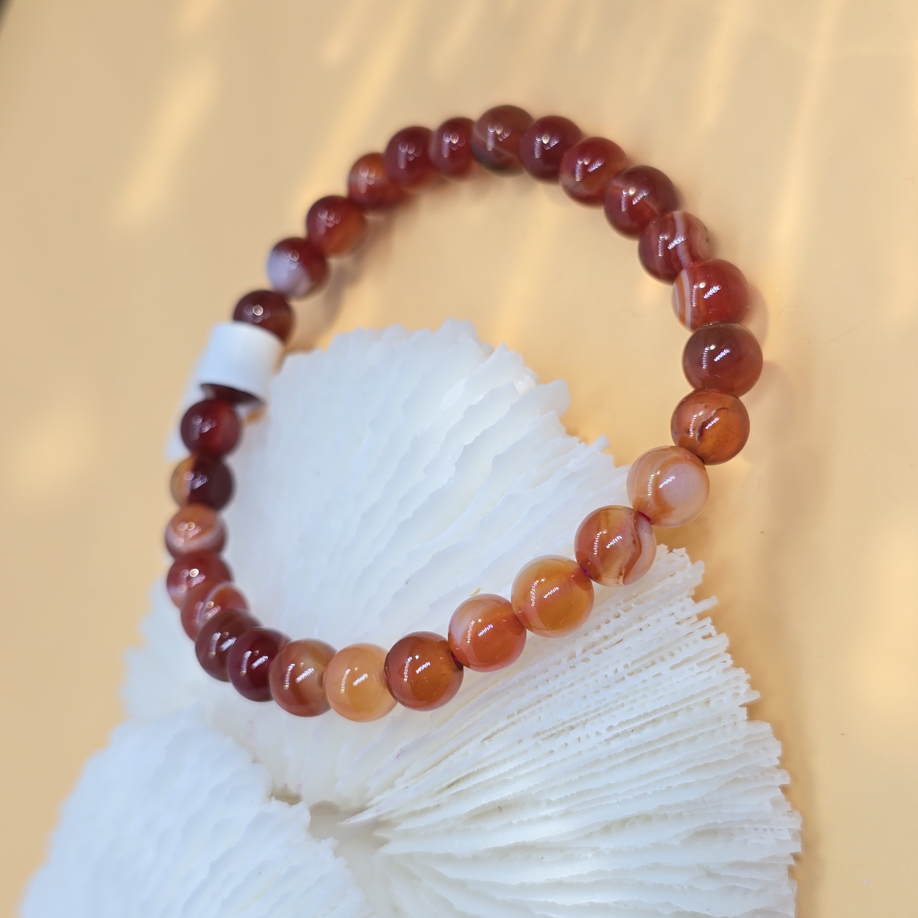 Vòng Đá Mã Não Vân Đỏ Carnelian_thumbnail_2