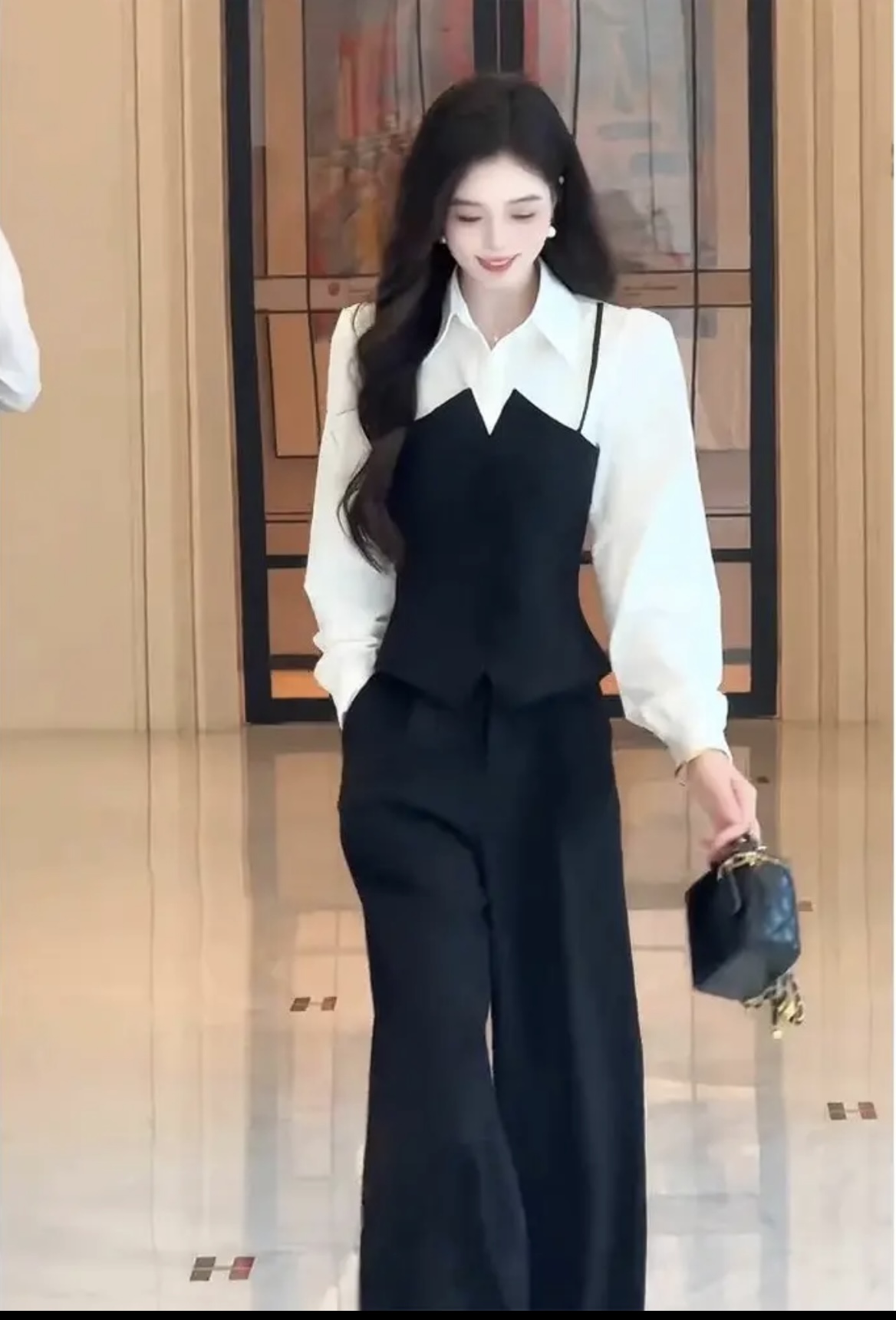 Set bộ dài tay phối màu sang trọng