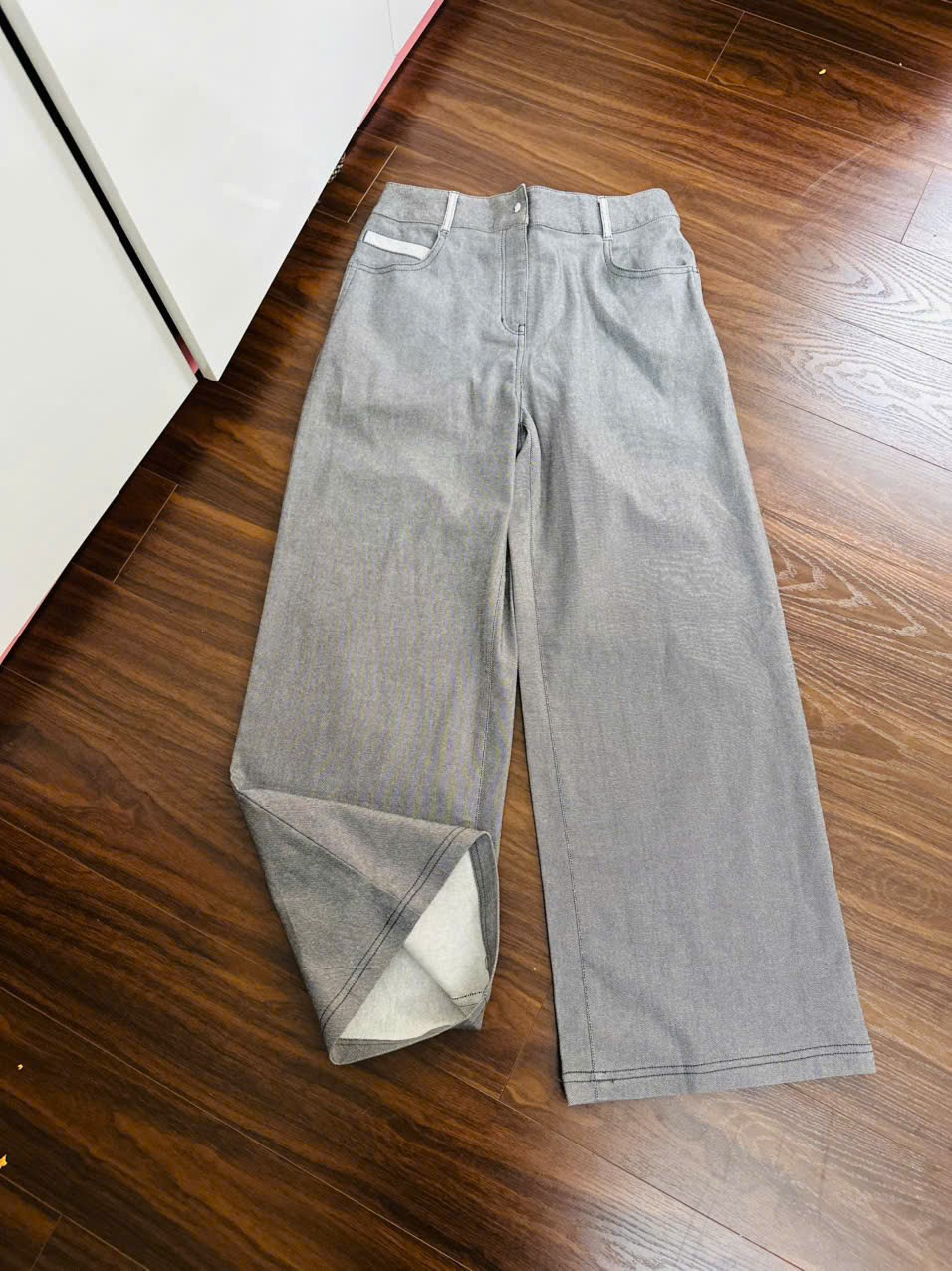 Quần jean dài Hàn Quốc - xám
