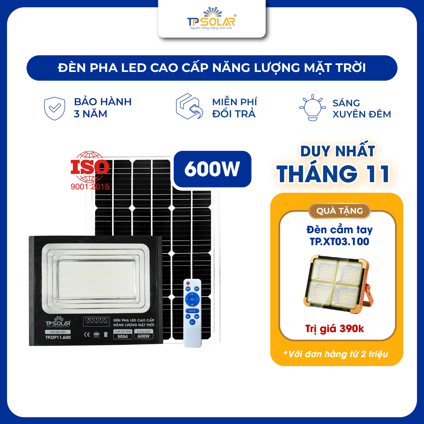 Đèn pha 1 chóa năng lượng mặt trời (TP-P200 / TP-P300 / TP-P600)_thumbnail_11