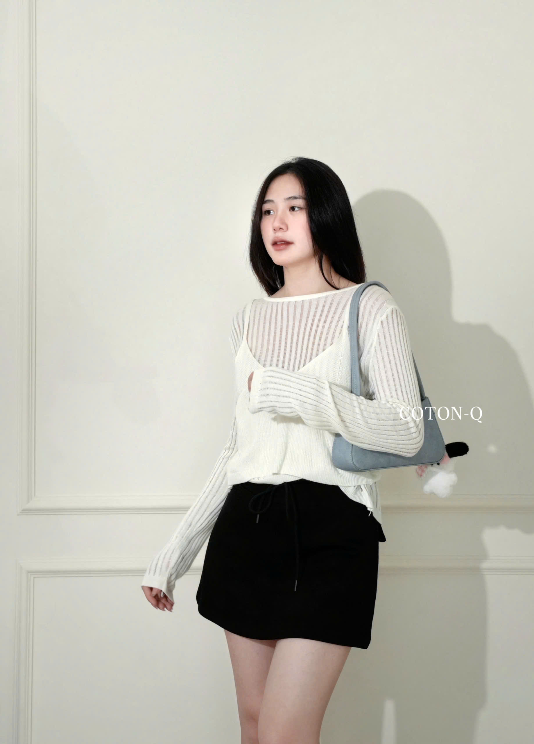 Chân váy thun umi phối túi ( XÁM )_thumbnail_15