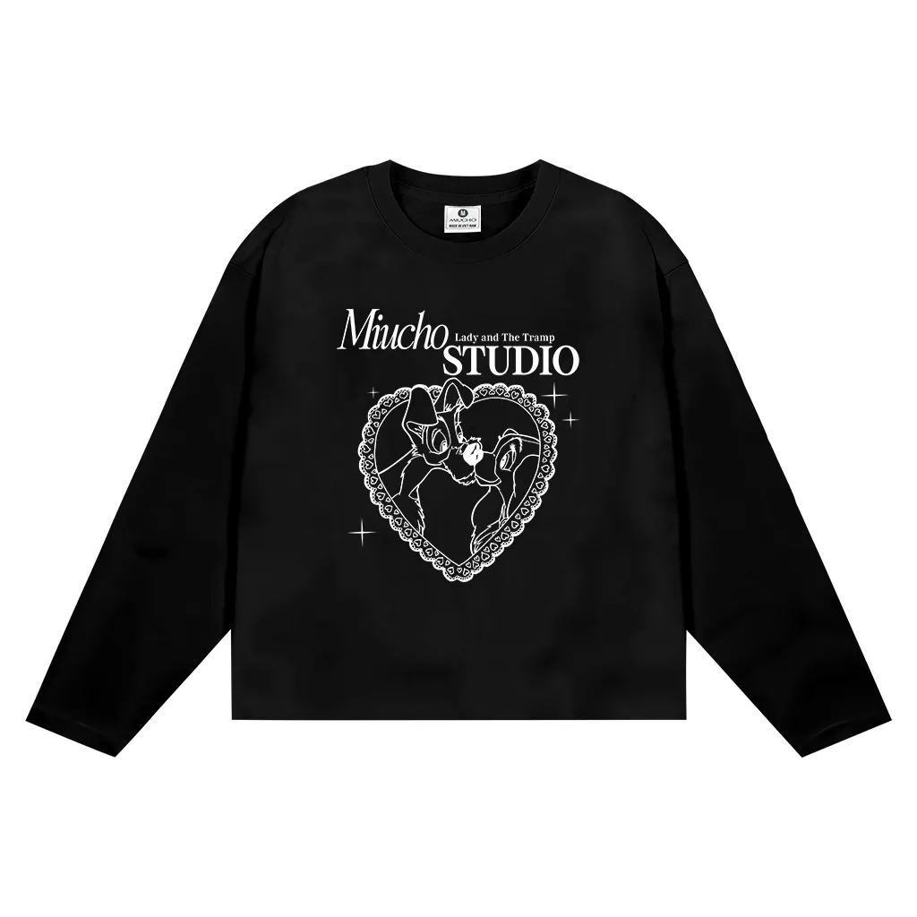 Áo thun boxy tay dài classic style 2640 Miucho chuẩn form tôn dáng vải cotton thoáng mát co giãn_thumbnail_7