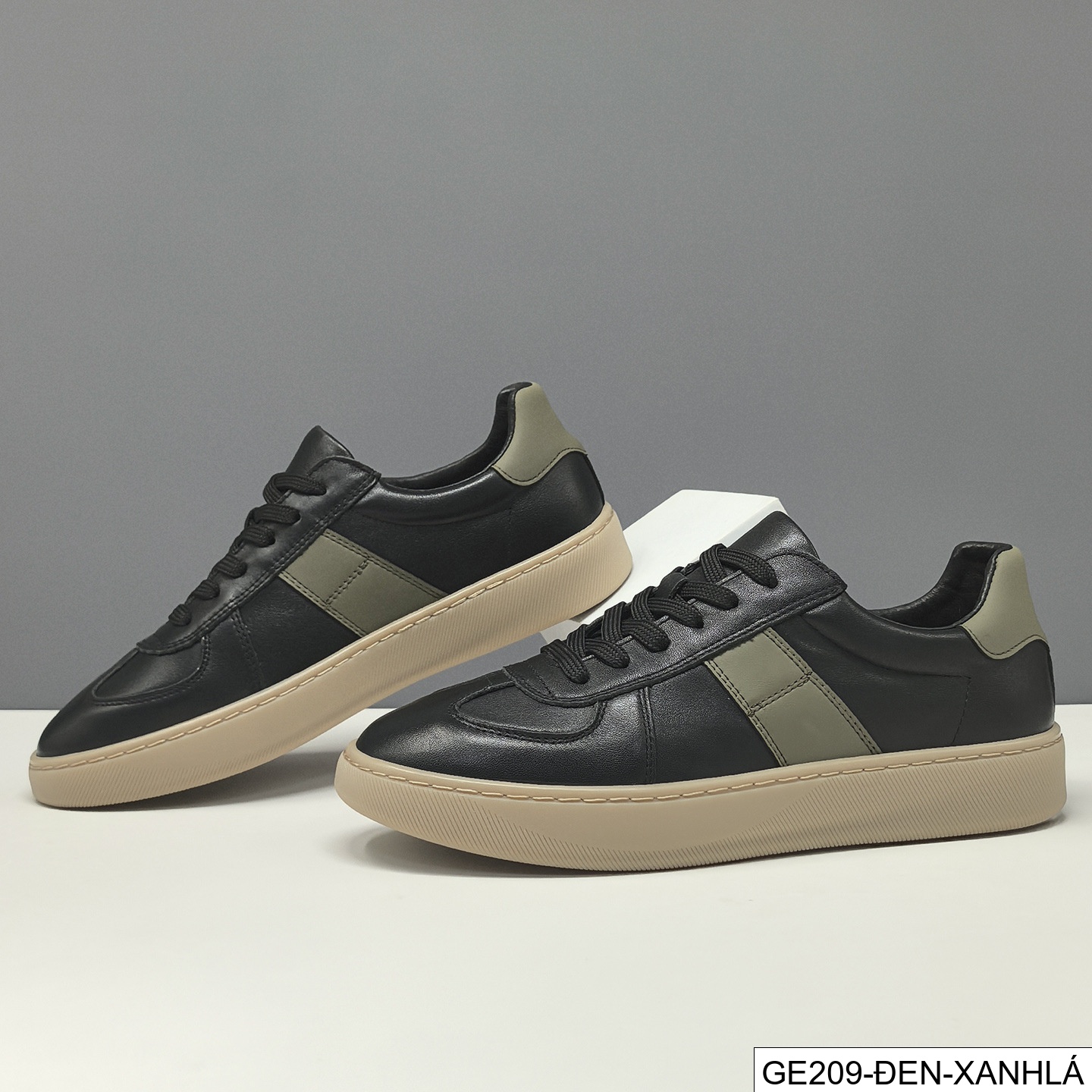 GE209 - Giày thường ngày màu khối da bò lớp một dành cho nam, giày hợp thời trang cao cấp đa năng, giày thể thao da thật Châu Âu, giày sang trọng nam dễ tiếp cận_thumbnail_20