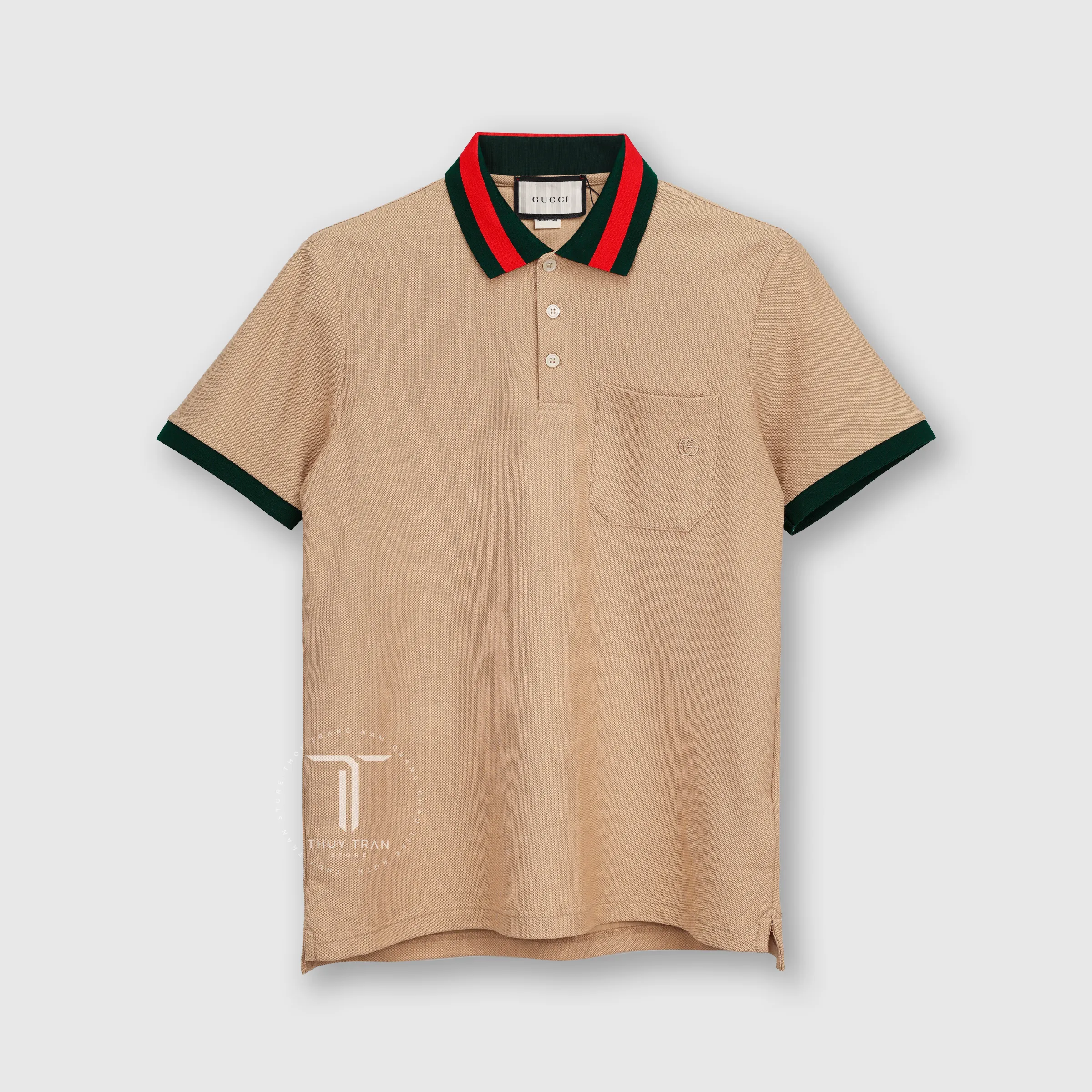 HT PL83801 - POLO GUCCI CỔ SỌC WEB