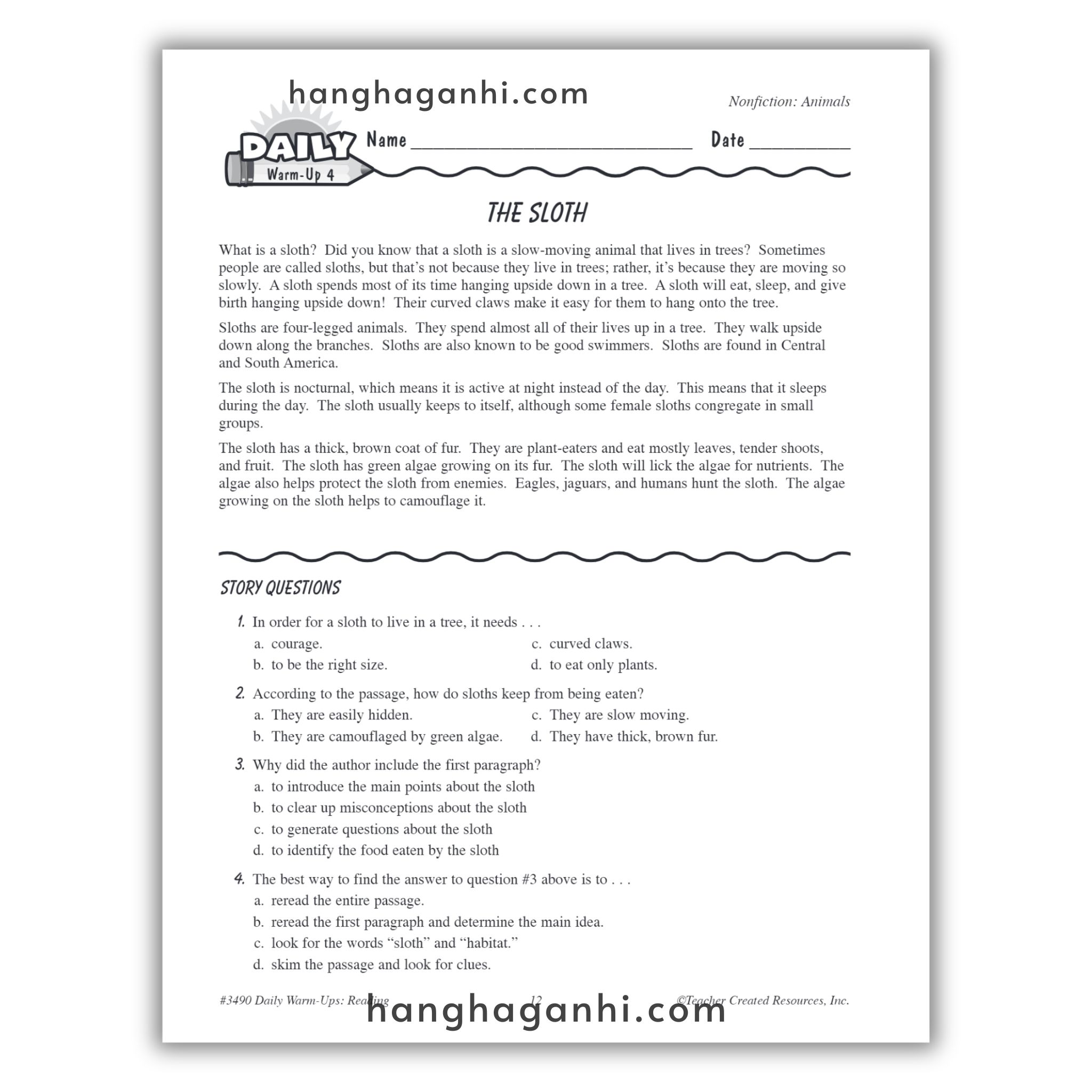 Sách Daily Warm Ups Reading Grade 4_thumbnail_12
