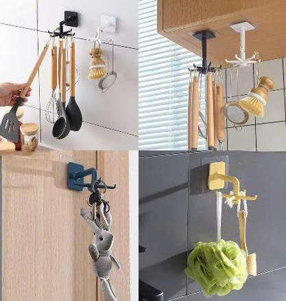 Móc Dán Treo Tường Đa Năng 360 Độ