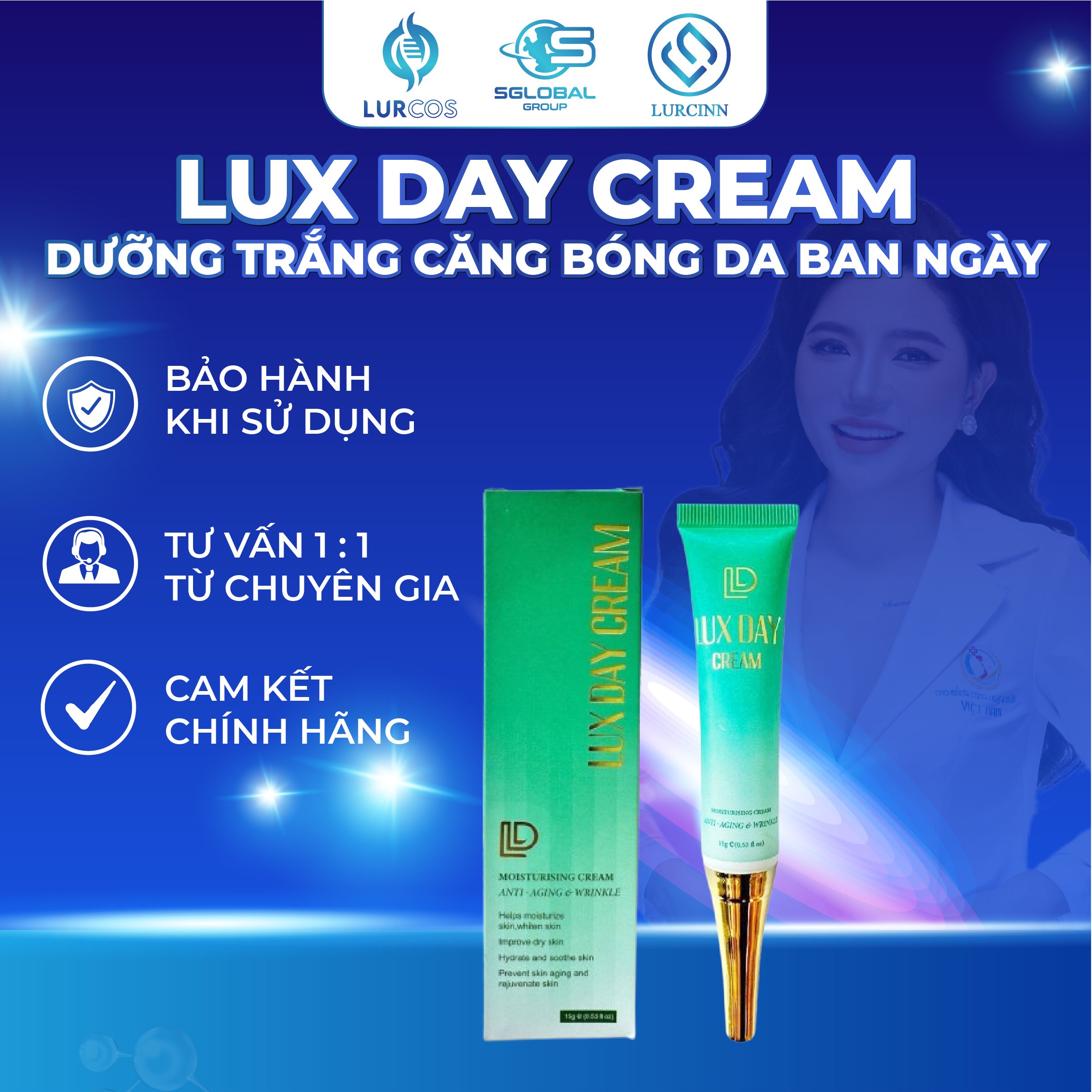 Kem Dưỡng Ban Ngày Lurcinn Lux Day Cream 15g
