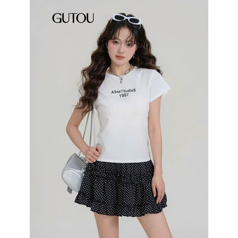 [ GUTOU ] Áo Thun In Chữ ASneTStudios 1997