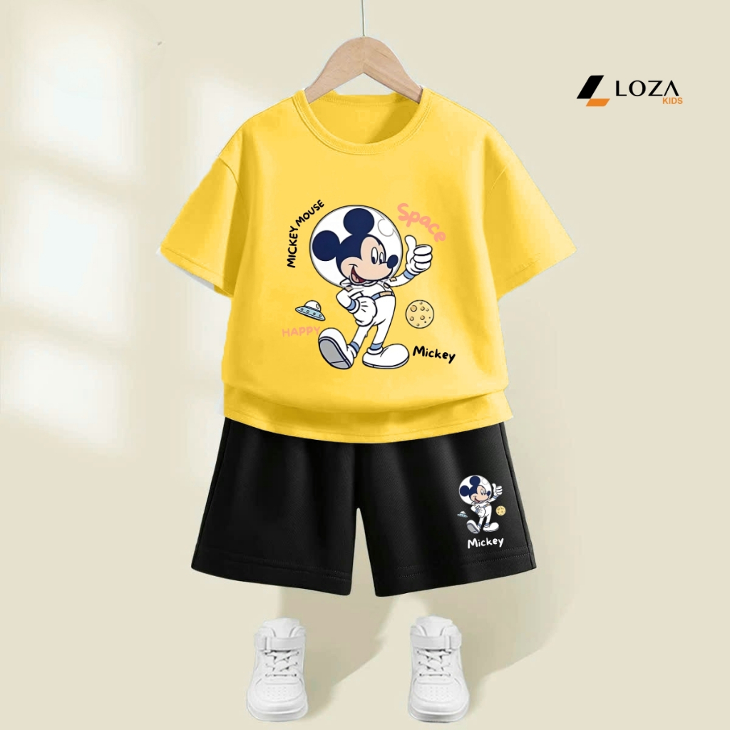 Bộ đồ bé trai in hình Mickey -  Loza Kids SB378_thumbnail_2