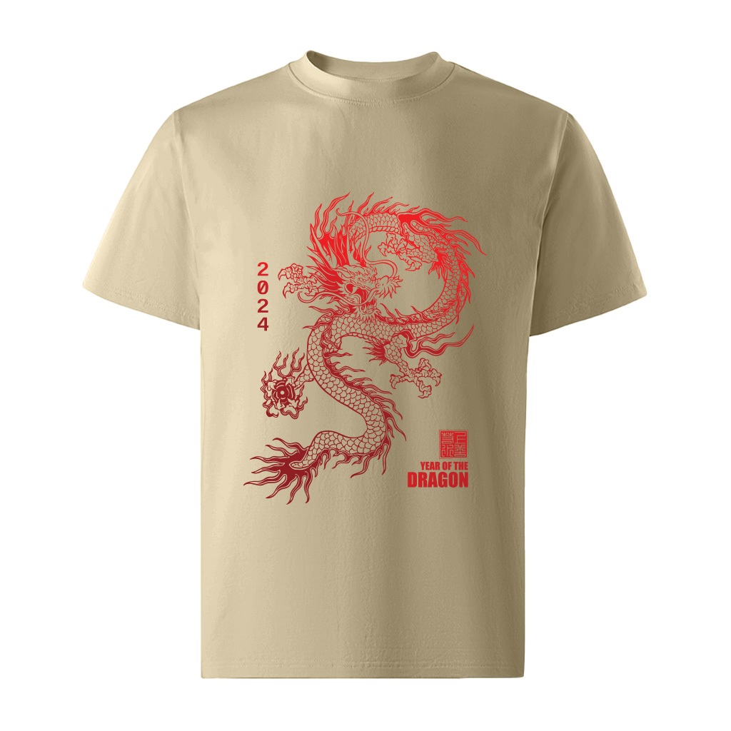 Áo phông nam tết in hình rồng form rộng local brand ATD915 Miucho Iconic tay ngắn vải cotton cổ tròn in artwork_thumbnail_11