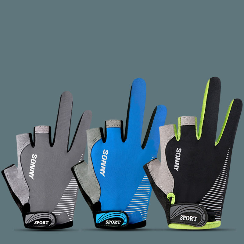 Găng Tay Câu Cá Hở Ngón SONNY Sport Chất Liệu Da Lộn_thumbnail_1