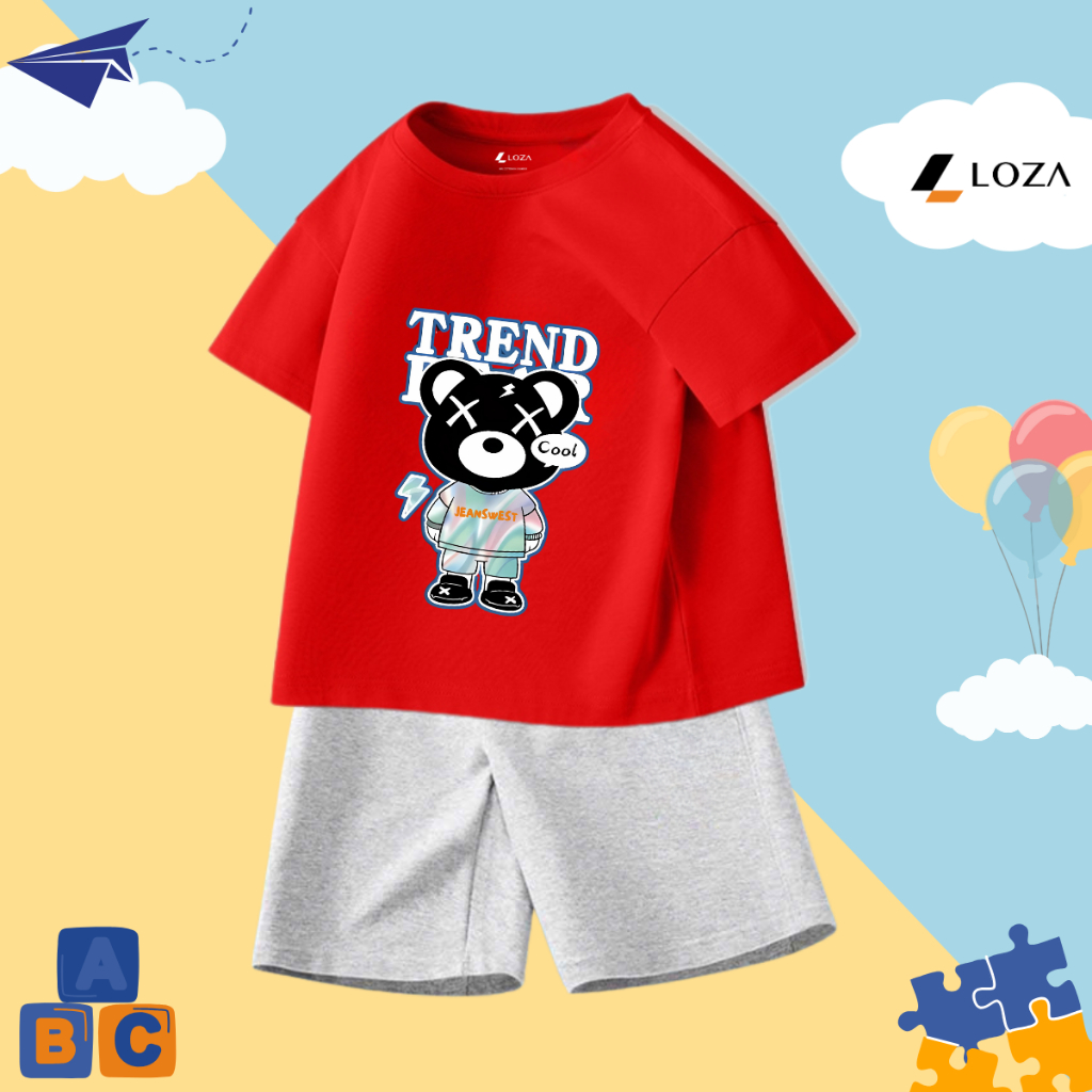 Bộ đồ bé trai in hình Gấu Trend - Loza SB294_thumbnail_5