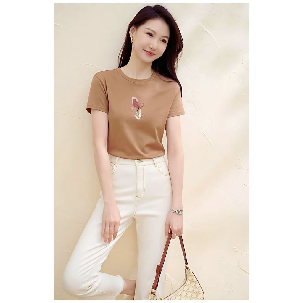 [Form Vừa] Áo phông nữ Loza nhiều màu chất liệu thun cotton mềm mịn - Mã VT8133_thumbnail_2