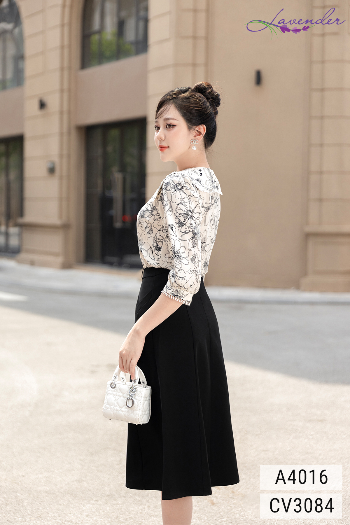 Sơ mi hoa cổ yếm lé ren tay lỡ A4016_thumbnail_4