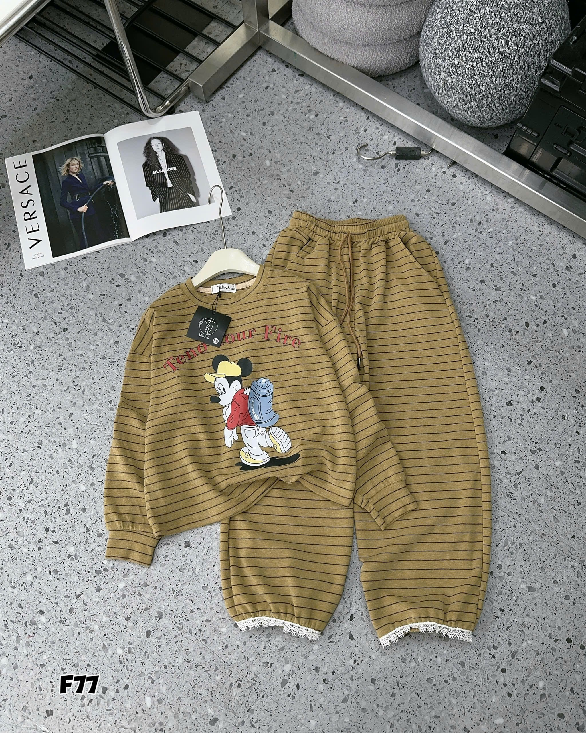 [F77] Bộ nỉ Mk Find TENO dành cho bé gái 22-52 kg_thumbnail_1