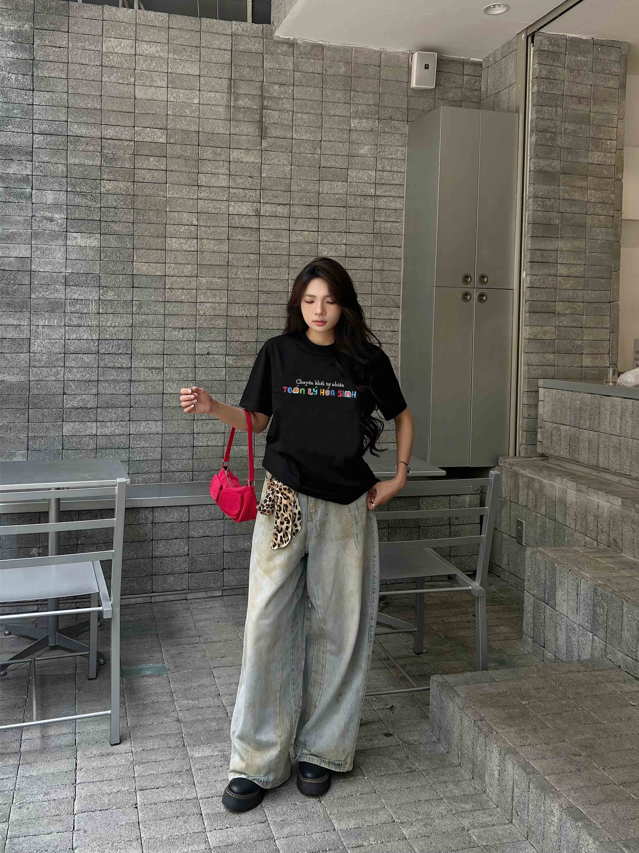 Áo thun form rộng in chữ dễ thương ATD2398 Miucho chất vải cotton cao cấp thoáng mát in Typography_thumbnail_6