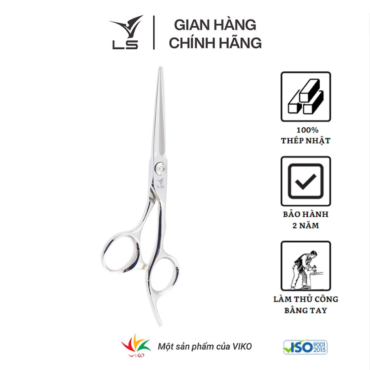 Kéo cắt tóc Viko LS CB23/5.5 - bảo hành 2 năm_thumbnail_3