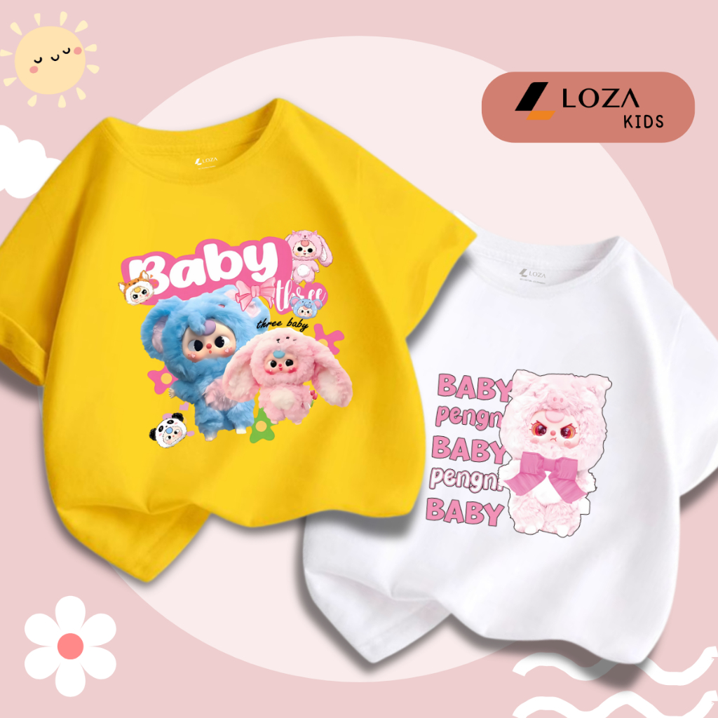 Áo phông Baby Three cho bé gái - Áo phông trẻ em Loza Kids - CA003_thumbnail_2