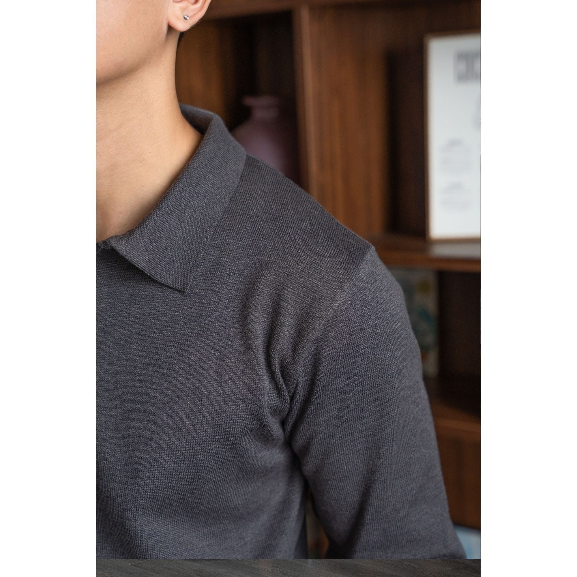 Áo Polo Henry Len Lông Thỏ Form Regular_thumbnail_8