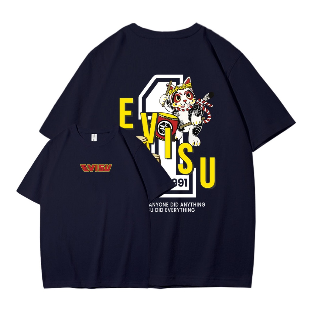 Áo thun nam evisu form rộng local brand ATD870 Miucho Iconic tay ngắn vải cotton cổ tròn in mix_thumbnail_6