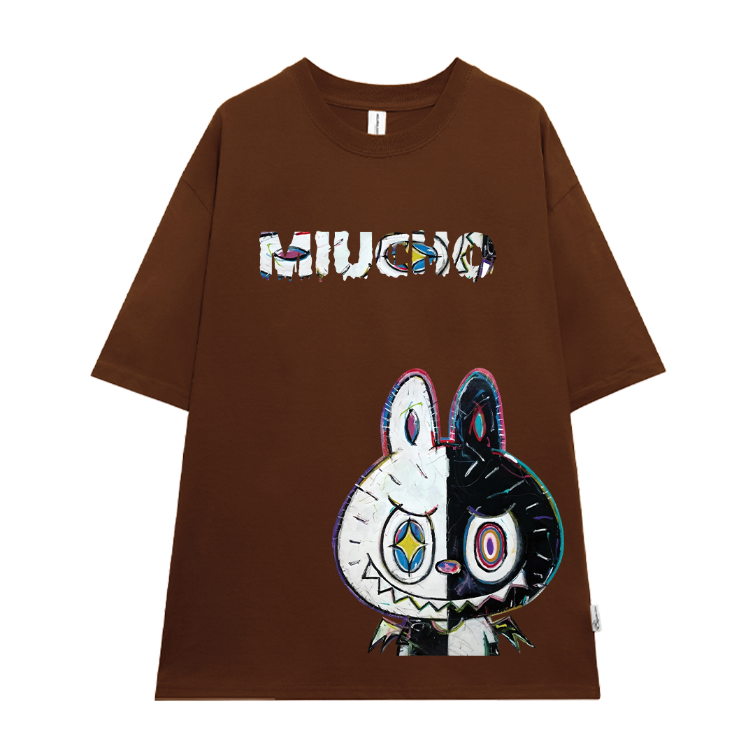 Áo phông labubu form rộng unisex ATD1442 Miucho tay ngắn cổ tròn in mix_thumbnail_15