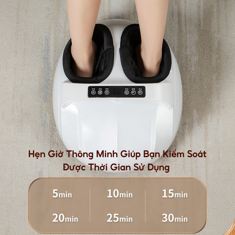 Máy massage chân 6D NMIMART Kết Hợp Bấm Huyệt, nén khí, sưởi ấm_thumbnail_3