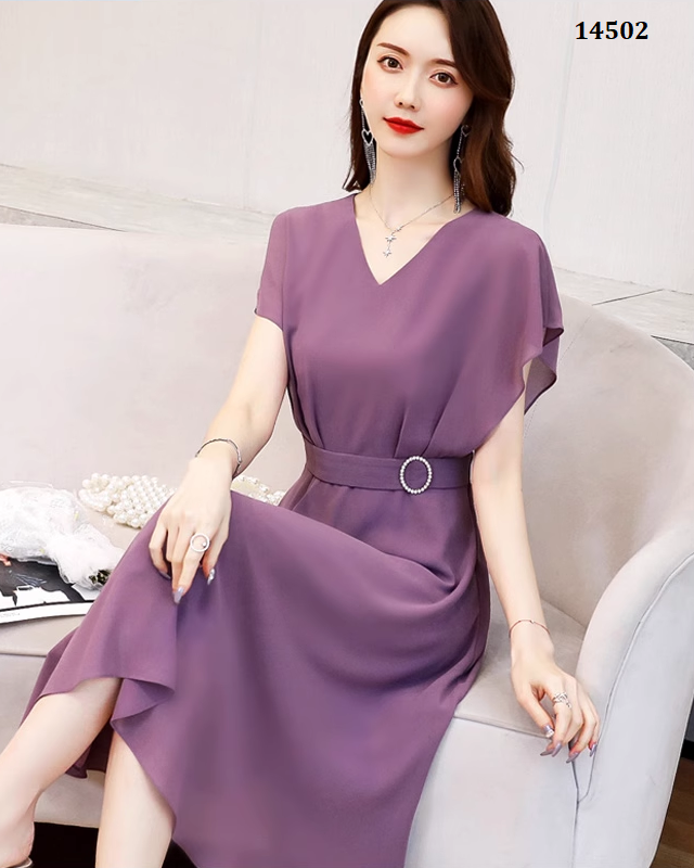14502-Đầm xòe tím eo kết phụ kiện ( voan,lót)_thumbnail_2