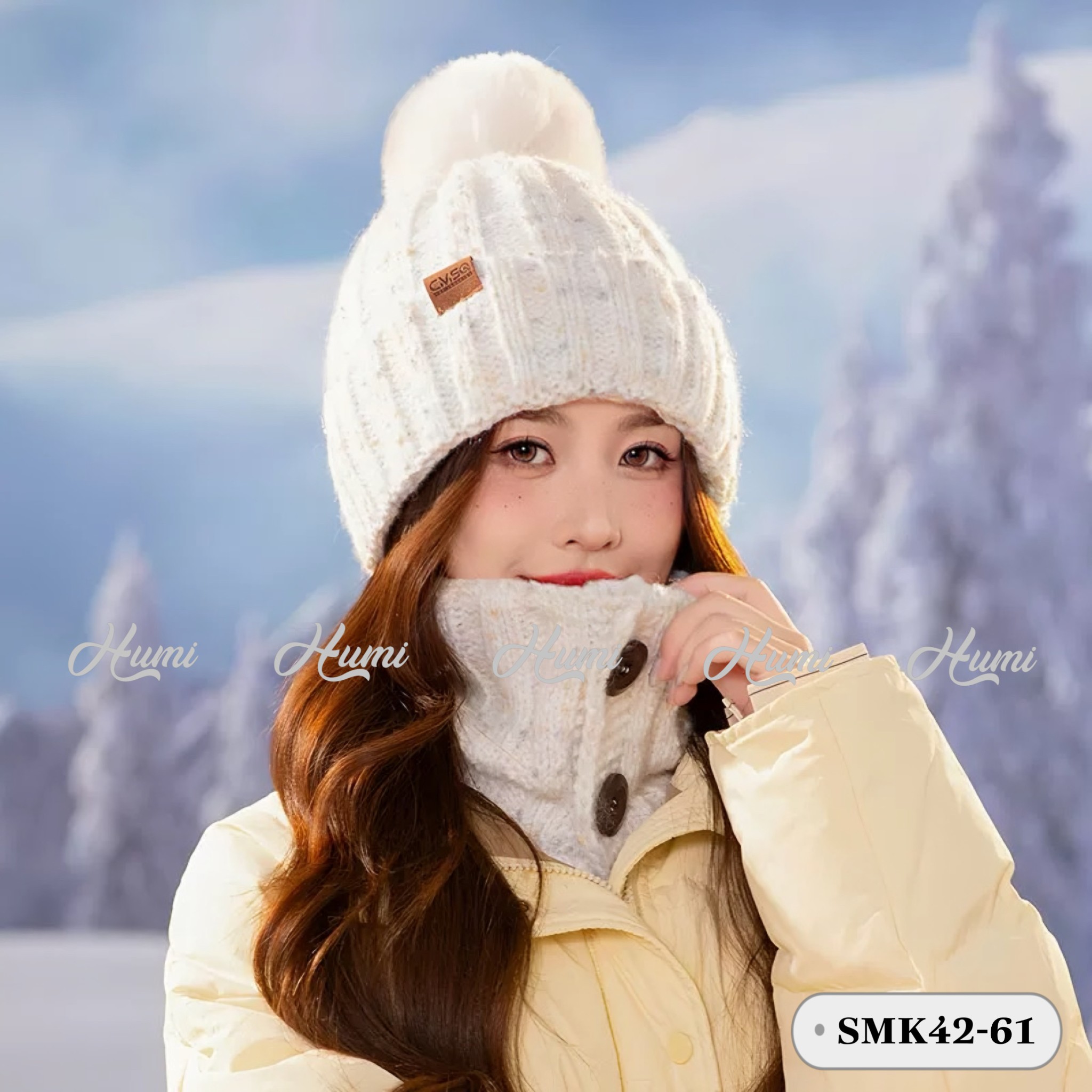 COMBO LEN GIỮ ẤM (SMK42-61 Trắng)