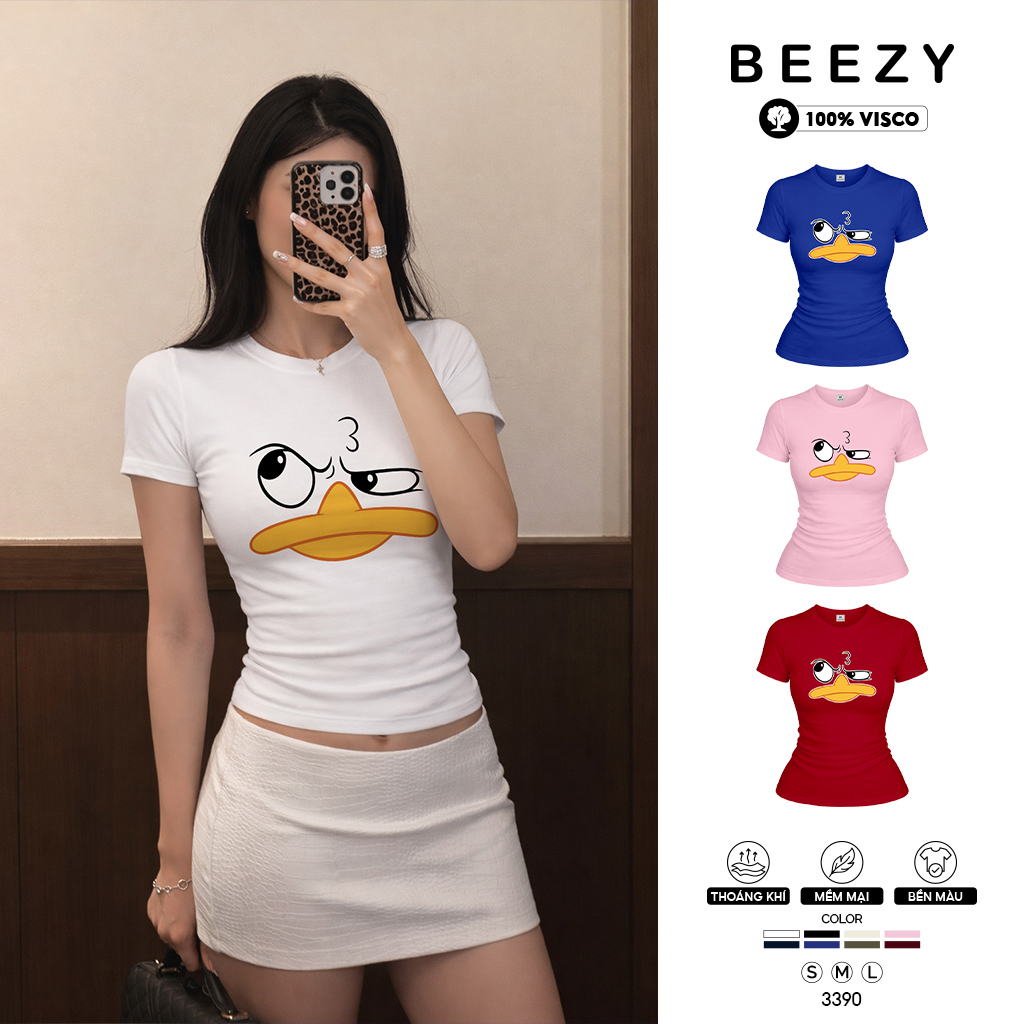 Áo baby tee ôm body hài hước Beezy 3390