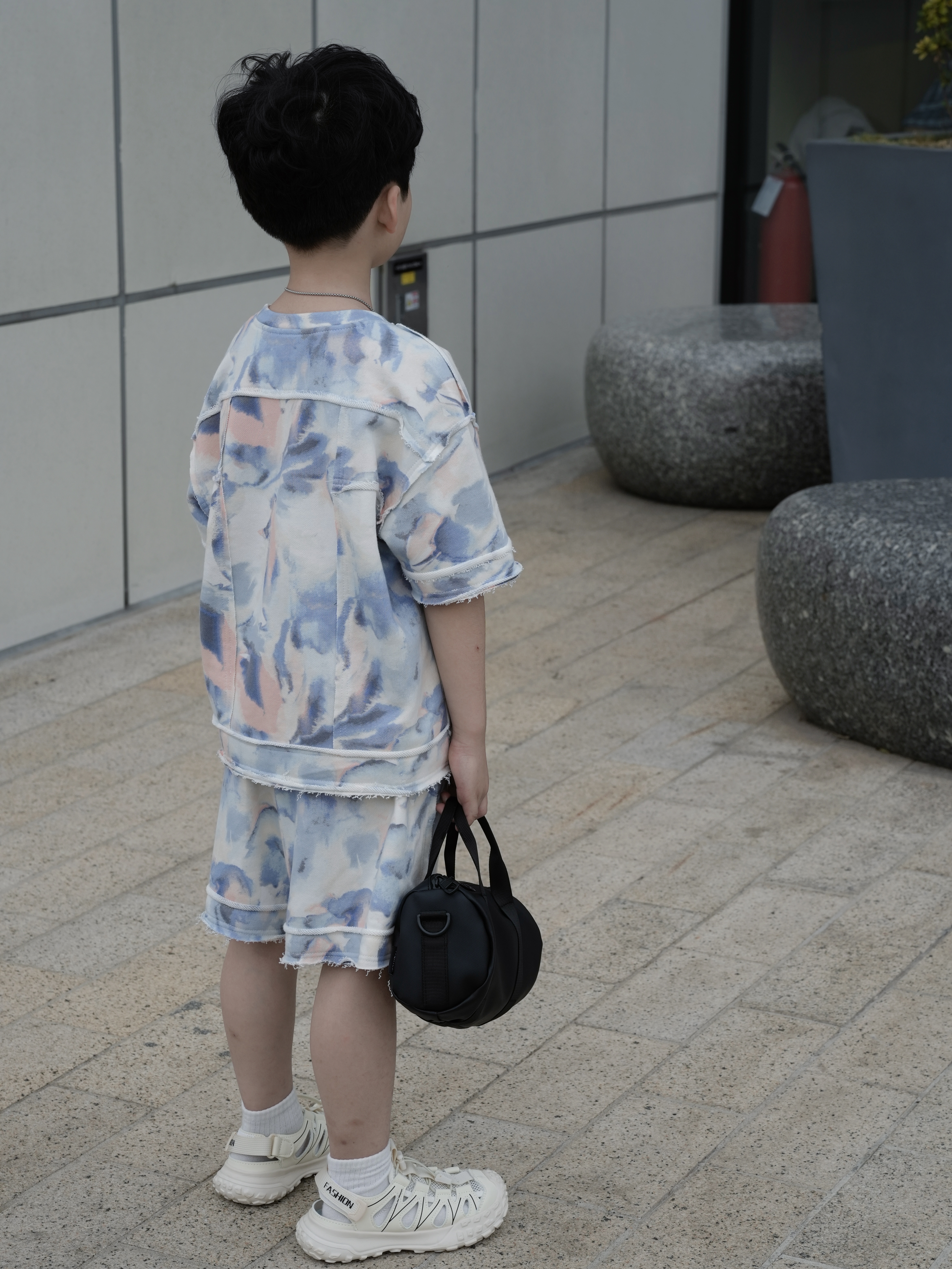 Bộ quần áo Ally thun cotton bé trai loang màu pastel_thumbnail_9