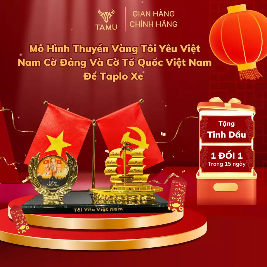 Mô Hình Thuyền Vàng Cờ Tổ Quốc Cờ Đảng_thumbnail_18