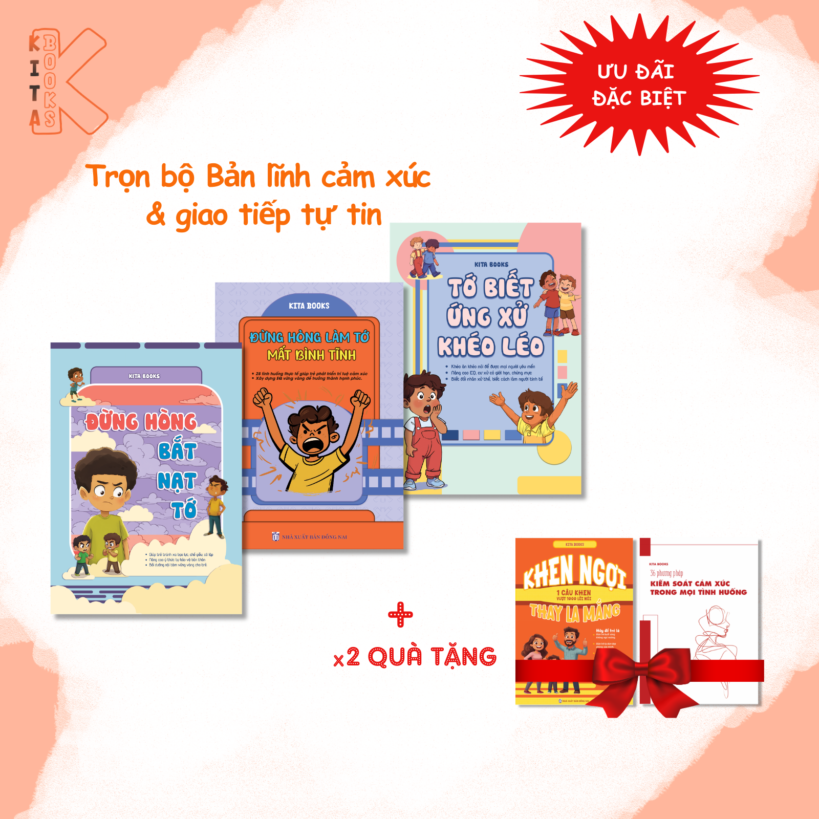 COMBO 5 CUỐN: ỨNG XỬ KHÉO – KIỂM SOÁT CẢM XÚC