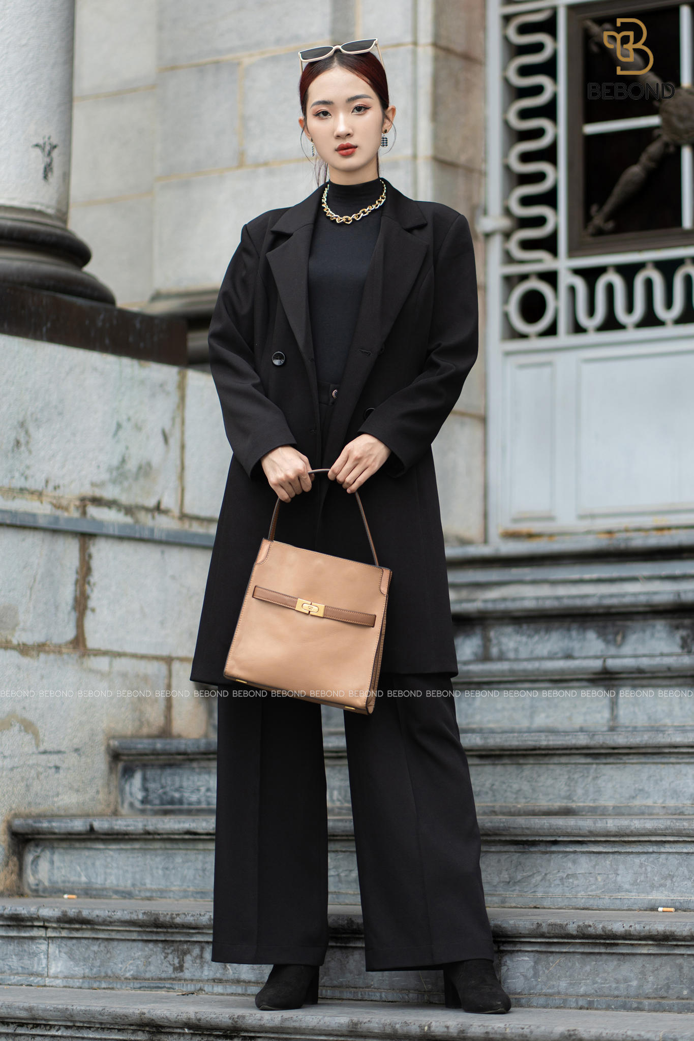 Mangto kaki dáng vừa MÀU ĐEN- Amanda Dress_thumbnail_3