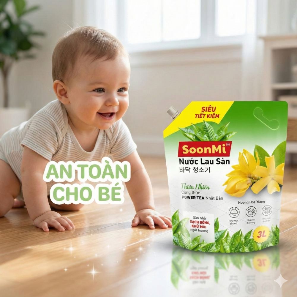 Nước lau sàn hương hoa Ylang Soonmi 3 Lít_thumbnail_3
