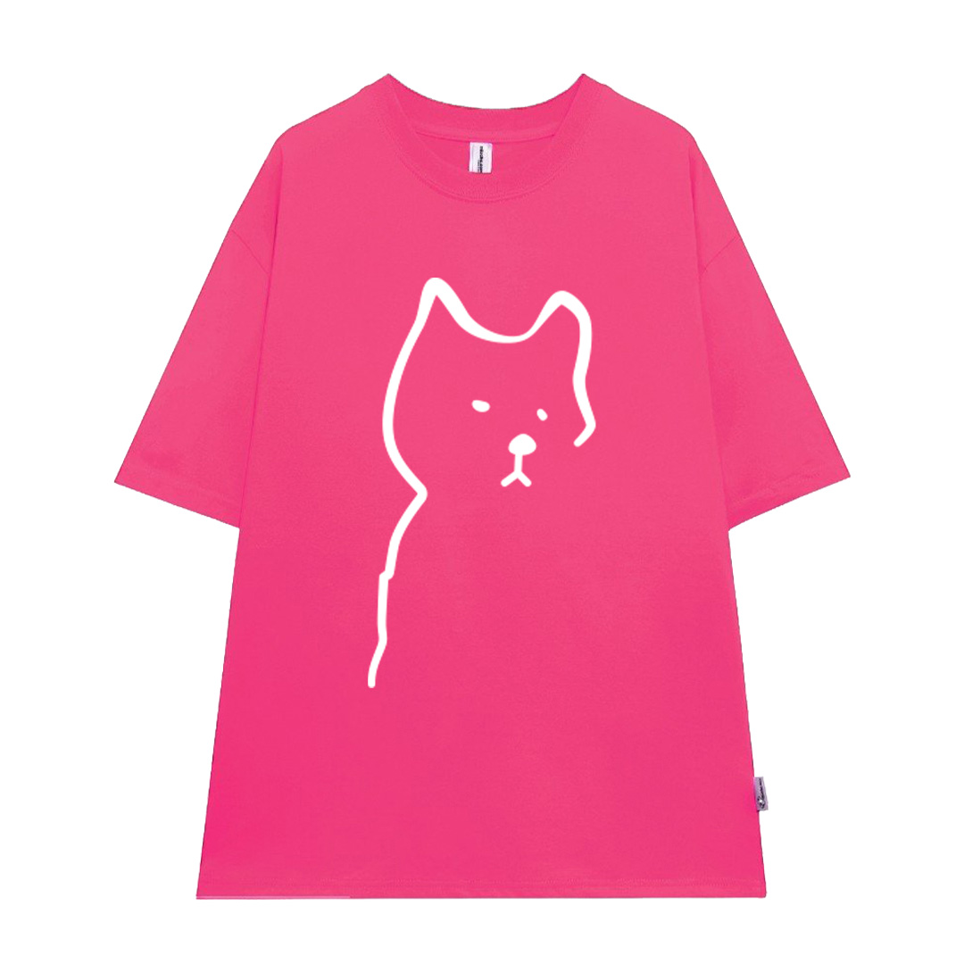 Áo thun cặp đôi couple đáng yêu from rộng ATD1371 Miucho vải cotton cổ tròn in artwork_thumbnail_8