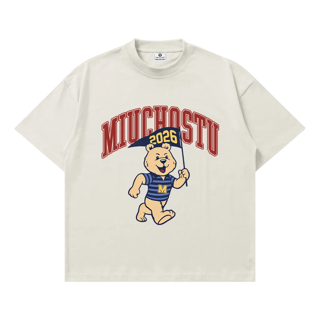 Áo thun boxy nam nữ Miucho Gấu Teddy 3093_thumbnail_9