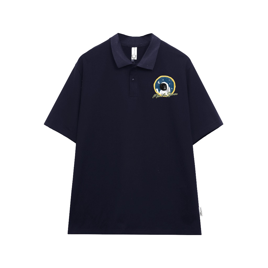 Polo nam đứng form tôn dáng PLD737 Miucho Man tay ngắn vải cotton Cổ trụ in graphic_thumbnail_7