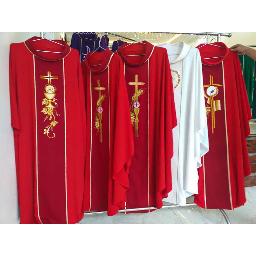 Áo lễ linh mục màu đỏ - Qùa tặng tân linh mục - Qùa tặng cha xứ