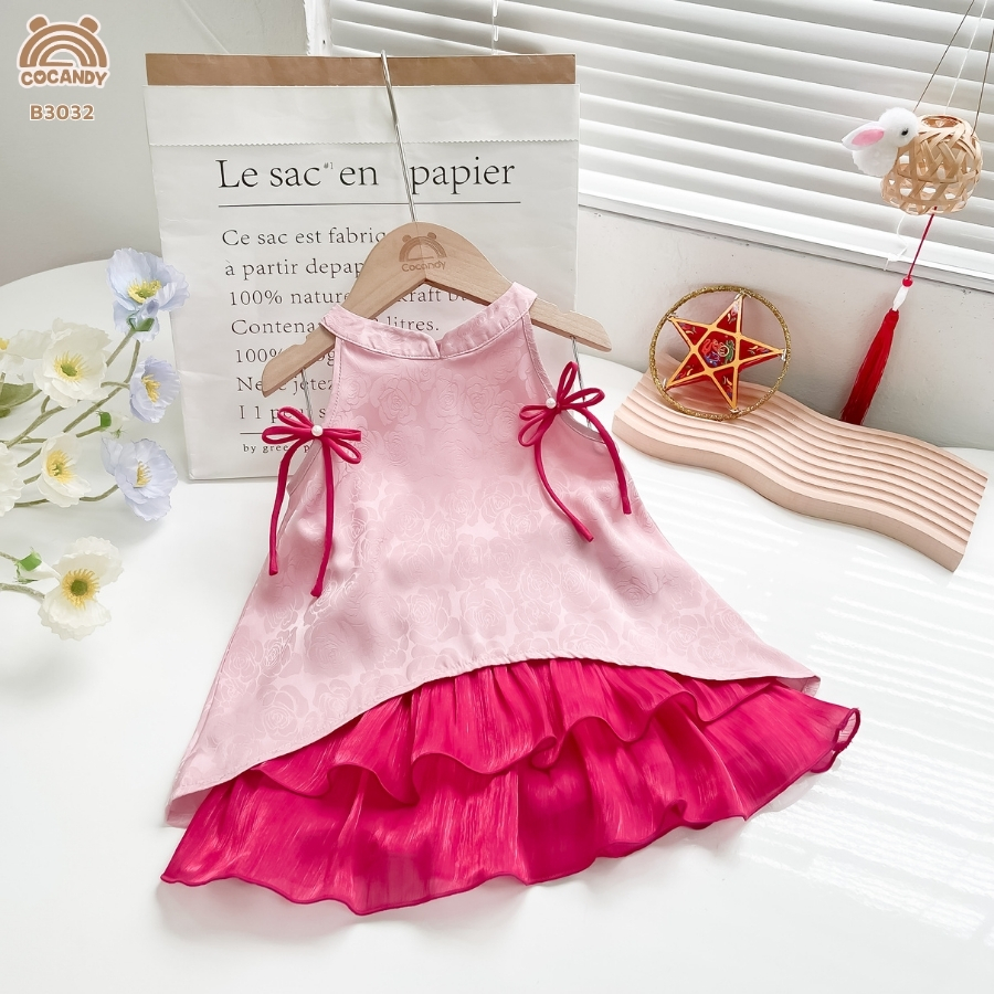 Bộ yếm HỒNG Tường Vi